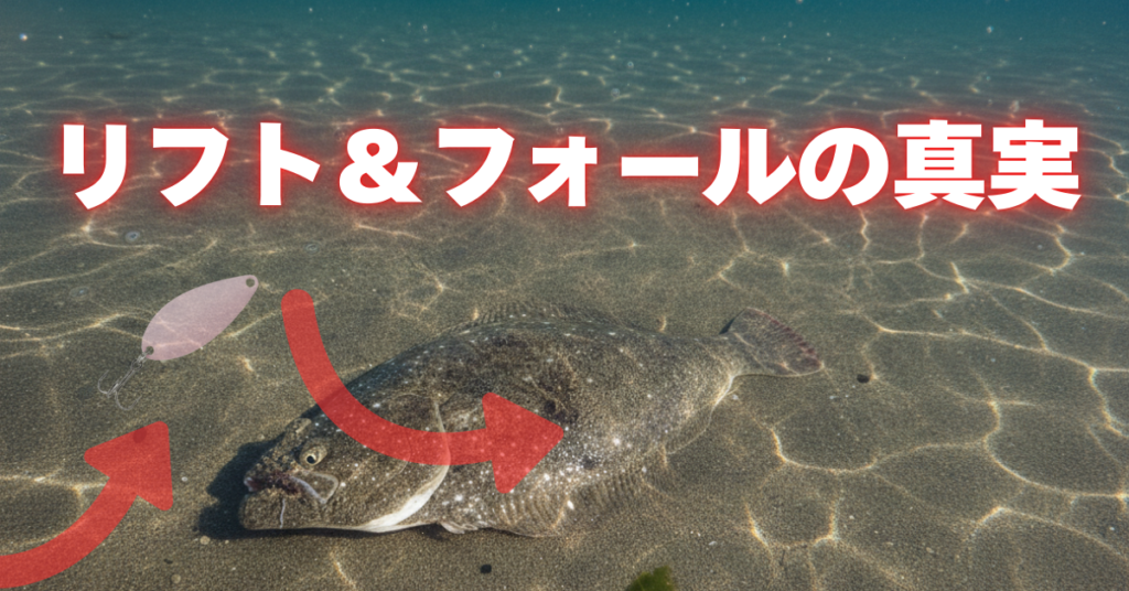 リフト＆フォールの真実・実際にどれくらい上がる？シミュレーションで正しいイメージを覚えて効率よくヒラメマゴチを攻略！？そんな噂話【フラットフィッシュ】