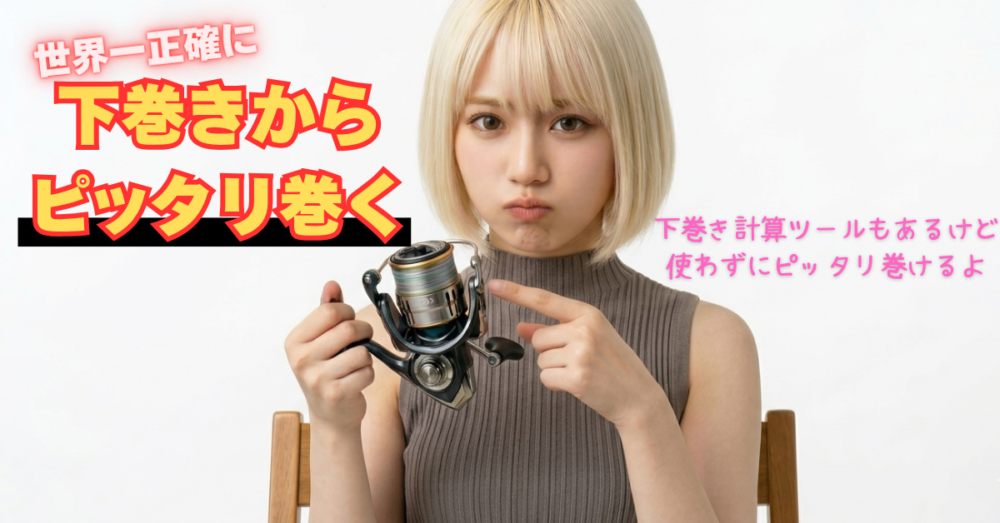PEラインを下巻きから一発でぴったりに巻く方法｜下巻き計算ツール･スプール入替え無し！高速リサイクラー2.0とリールが1台あればＯＫ！そんな危険な話｜ナイロンフロロ共通